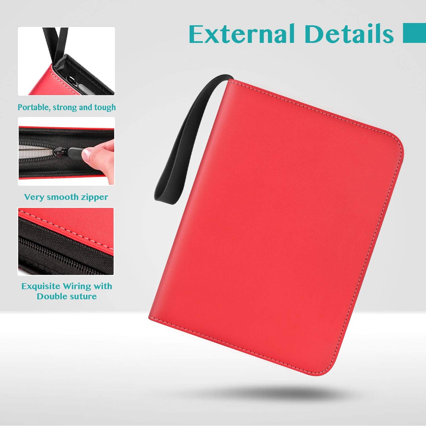 9-Pocket Tonespac 900 Cards Binder Compatible With Trading Cards, Portable Storage Case With Removable Sheets Trading Card Binde