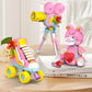 Mov stone 3-in-1 Creator Building Set, 520 Pcs, Pink, Model KB7159, Compatible with Lego, Includes Roller Skate, Heart Bear, Movie Projector