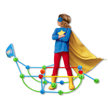 Eezy Peezy Connect N Build Building Toys Starter Pack With 79 Pieces - Stem Toy For Kids