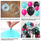 Tik Music Birthday Party Decorations,Rose Red Blue Black Balloon Garland With Explosion Star Foil Balloons For Music Hip Hop Theme Birthday Graduation Party Supplies