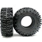 HOBBYSOUL 2pcs RC 2.2 Mud Slingers Tires Soft Sticky Crawler Tyres Tall 124mm / 4.88inch for Axial Wraith Axial Yeti 1/10 / Trax