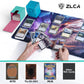 Zlca Card Deck Box For Mtg Cards With 2 Dividers, Card Storage Box Fits 100+ Single Sleeved Cards, Pu Leather Tcg Card Deck Case Holder For Magic Commander Yugioh (Black,Ring)