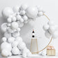 Labeol White Balloons Different Sizes 151Pcs 18/12/10/5 Inch White Balloon Garland Arch Kit Quality Latex Balloons White Decorations For Wedding Party Birthday Baby Shower Graduation