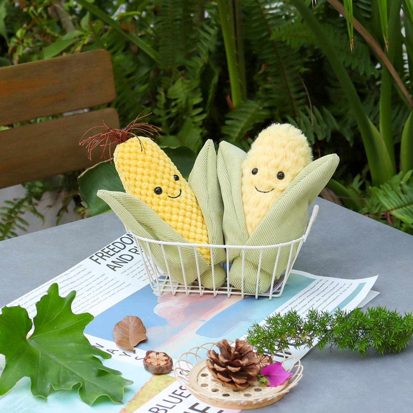 Apricot Lamb Food Toys Plush Corn Stuffed Animal Soft Cuddly Perfect For Child 7 Inches
