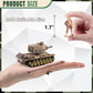 Maozyhomie 1:72 U.S Army Tank & Army Men Toys Playset, Includes 2Pc Us Tank-7 Models With 10Pc Toy Soldiers, Desert Tan And Oliv