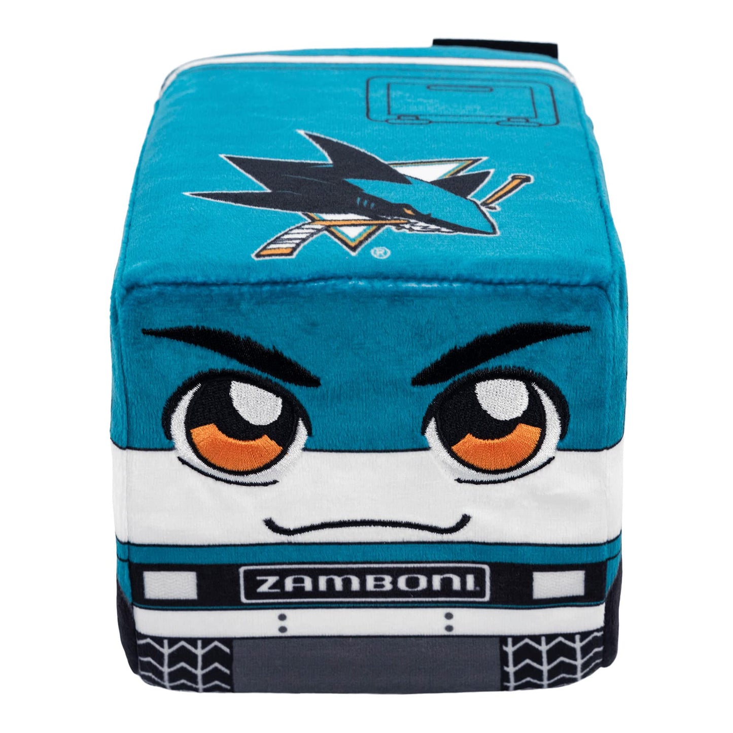Bleacher Creatures 7" San Jose Sharks Zamboni Plushie - Soft Crystal Velboa Polyester