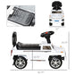 Aosom Kids Ride On Push Car, Suv Style Sliding Walking Car For Toddle With Horn, Music, Working Lights, Hidden Storage And Anti-Dumping System, White