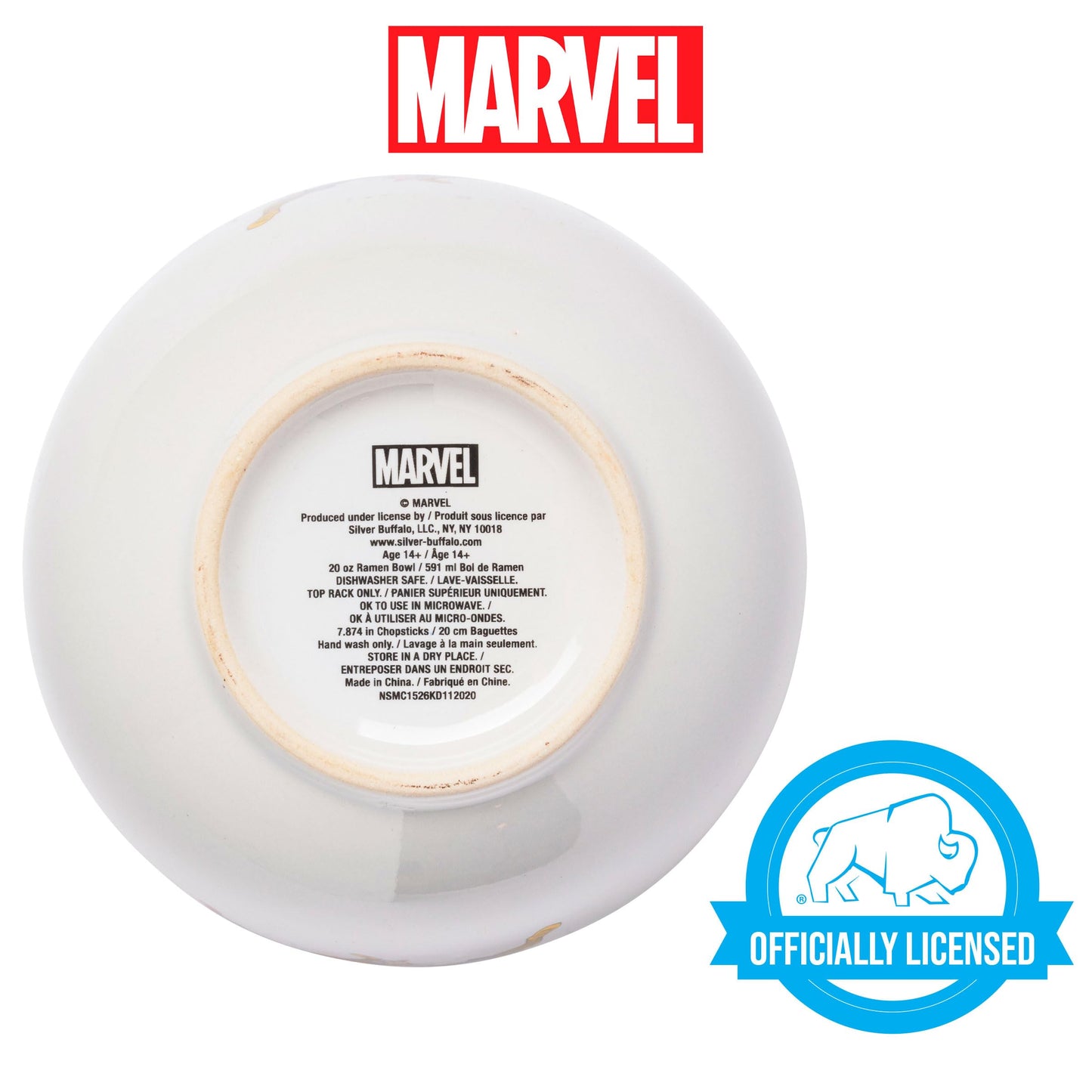 Marvel Retro Comics Group | 20-Ounce Ramen Bowl With Chopsticks