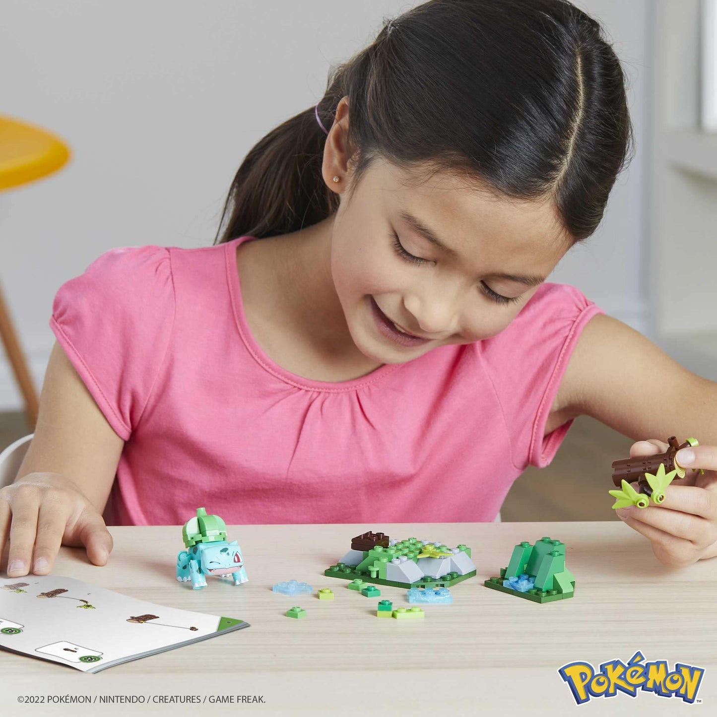 Mega Pokémon Building Toys Set, Bulbasaur’S Forest Fun With 82 Pieces, 1 Poseable Character, For Kids
