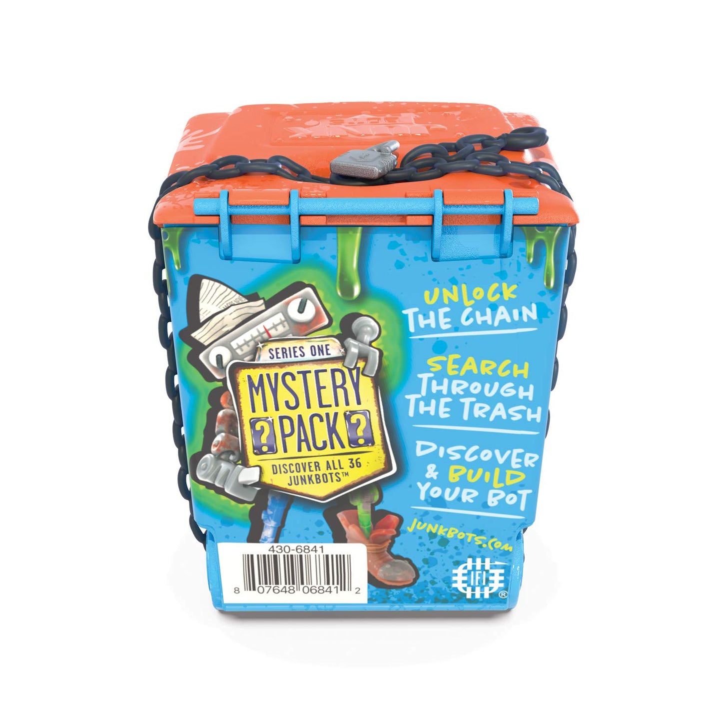 HEXBUG JUNKBOTS Trash Bin Assortment Kit - 24+ Piece Alien Powered Construction Toys for Kids - Multicolor - Model 480-6841