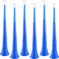 Cagemoga 6 Pieces Collapsible Stadium Horn 24 Inch Plastic Trumpet Horn Stadium Horn Noise Maker For Sporting Events Sports Themed Party Supplies (Blue)