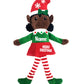 Custom Elf, Custom Christmas Elves, Elf Doll Plush Dolls (Girl Dark Skin Tone)