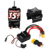 WOAEIUOS 550 Brushed Motor 35T & 80A ESC & Heatsink Combo for 1/10 RC Car TRX4 TRX6 Redcat SCX10 SCX10II AXI03007 JL 90046 RC4WD