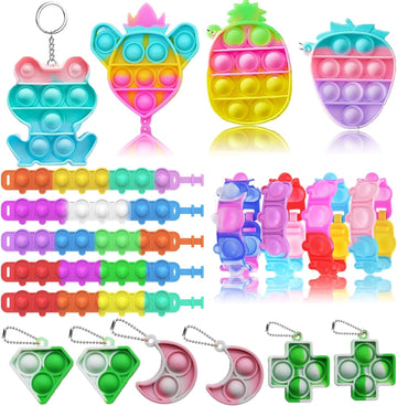 Aowrebu 117 Pcs Party Favors Toys For Kids 4-8 8-12, Pop Fidget Toys, Treasure Box Toys For Classroom, Pinata Filler, Goodie Bag