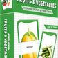Slide & Learn Flash Cards  Fruits And Vegetables (24 Early Learning Flash Cards For Toddlers And Kids)