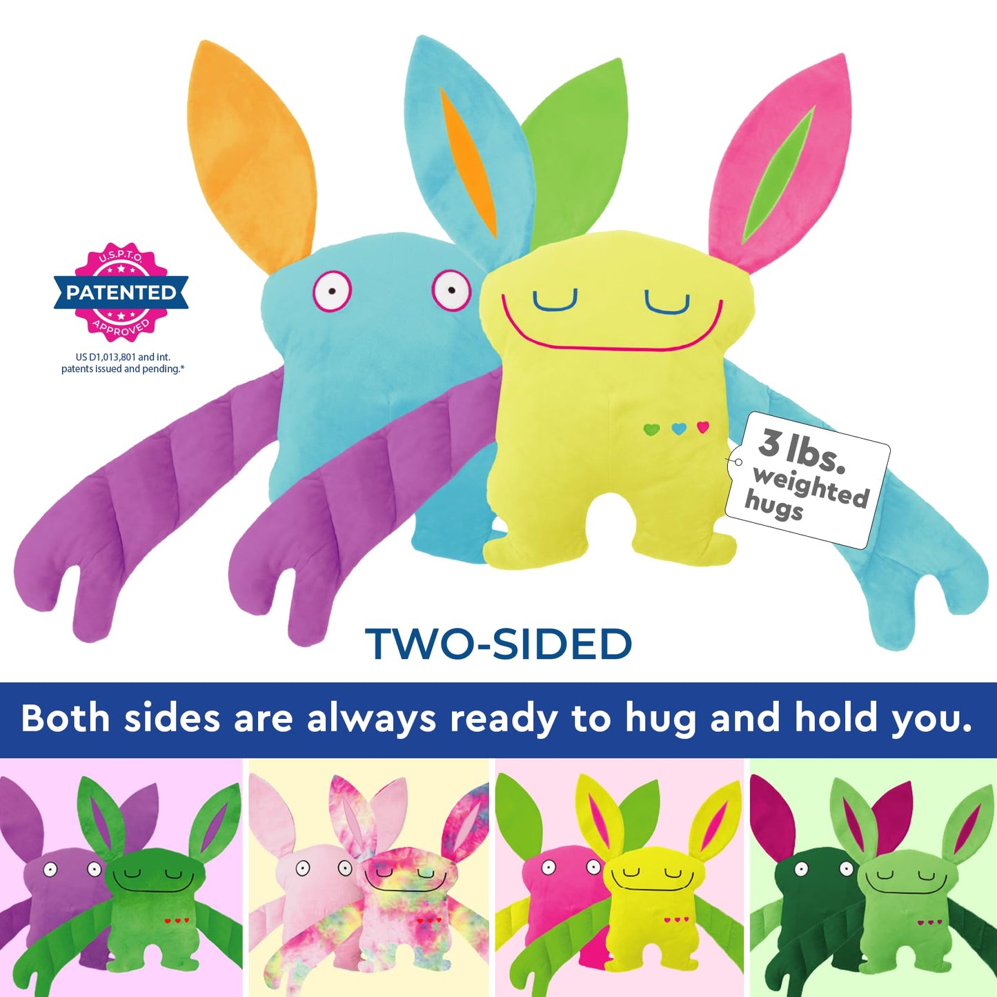 Bumpas Stuffed Animal - Cute Cuddle Pal, Jiff - Weighted Stuffed Animal