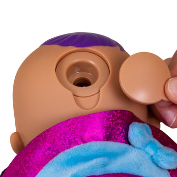 Cry Babies Tiny Cuddles Agatha Doll - 9 Pink & Purple Witch Pajamas, Cries Real Tears, Multicolor Baby Toy