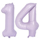 40 In Matte Purple Number Balloons Helium Foil Mylar Balloon Birthday Party Banquet Decoration Digital 14