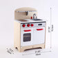Hape Gourmet Kitchen Toy Fully Equipped Wooden Pretend Play Kitchen Set with Sink, Stove, Baking Oven, Cabinet, Turnable Knobs &