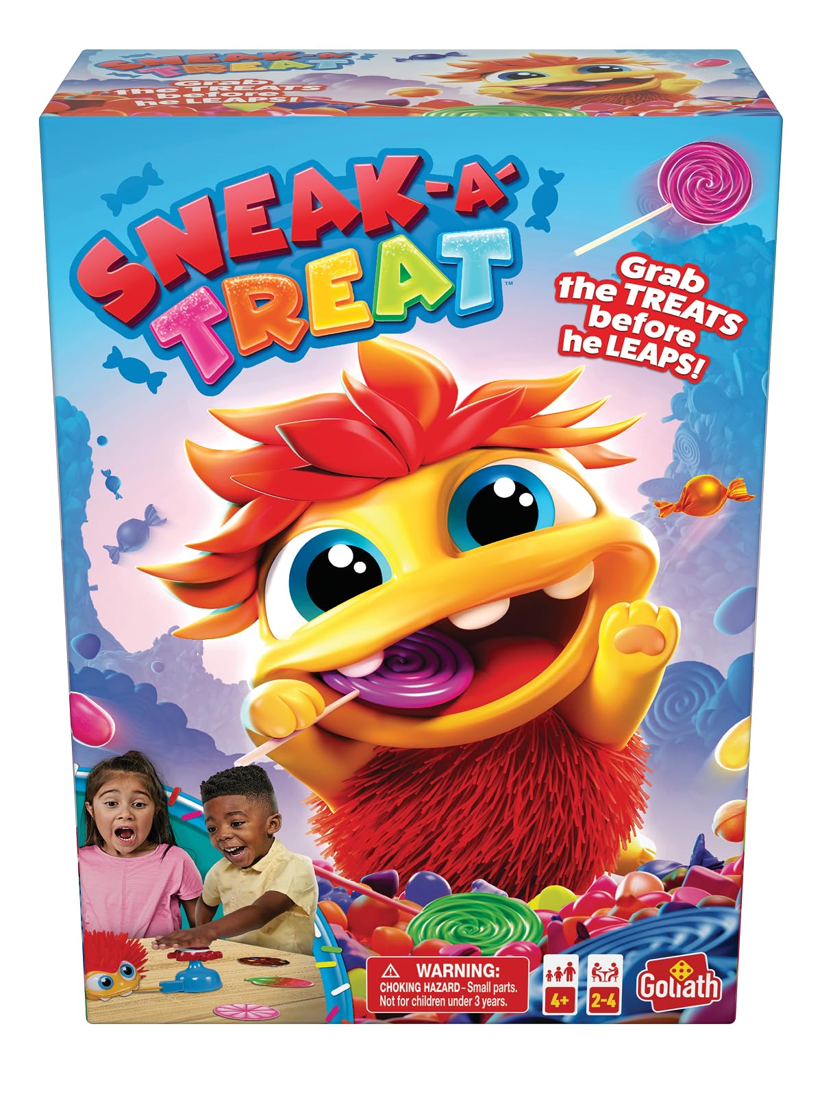 Goliath Sneak-A-Treat Game - Grab The Treats Before The Candy Critter Leaps! - Preschool Game, Ages 4 And Up, 2-4 Players