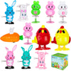 Mgparty 12 Pack Easter Wind Up Toys Easter Party Favor Bunny Toys Easter Basket Stuffer Pinata Toys Goodie Bags Easter Gifts For Kids