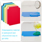 Trading Card Dividers Multicolor Card Page Dividers Frosted Plastic Separator With Tabs For Games Sports, 2.7 X 3.8 Inches(100 P