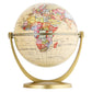 Annova Mini Antique Globe 4 - Brown Vintage Decorative Desktop Globe, Swivels in All Directions, Educational Small World Décor