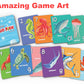 Giant Go Fish Card Game For Kids And Families – Play Go Fish And Old Maid – Large 5X7In Cards – Adorable Animal Art – A Fun Gift Idea For Boy/Girl – A Family Game For Ages 4+