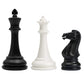 Chess Geeks 1X Single Weighted Chess Pieces Only - Modern Style - 32 Pieces + 2 Extra Queens - King 4' Tall