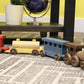 Amishtoybox.Com Wooden Train Toy Play Set - 24'' Long - Cpsia-Approved Finish (Circus Splash)