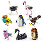 Kazi Birds Building Toy Set,Creative Building Toy Easter Basket Stuffers,Parrot,Owl,Penguin,Flamingo,Eagle,Bird Animal Toy Set,P