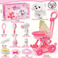 Golray Dog Toys For Kids Girls, Stroller & Electronic Interactive Stuffed Dog Plush Can Walk Bark, 10 Pcs Toddler Girl Toy Dog Puppy Pet Care Pretend Play Set, Birthday Gifts For Little Girl 3 4 5 6 7
