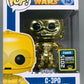 Funko Pop Vinyl Star Wars Metallic C3Po - 2015 Summer Convention Exclusive