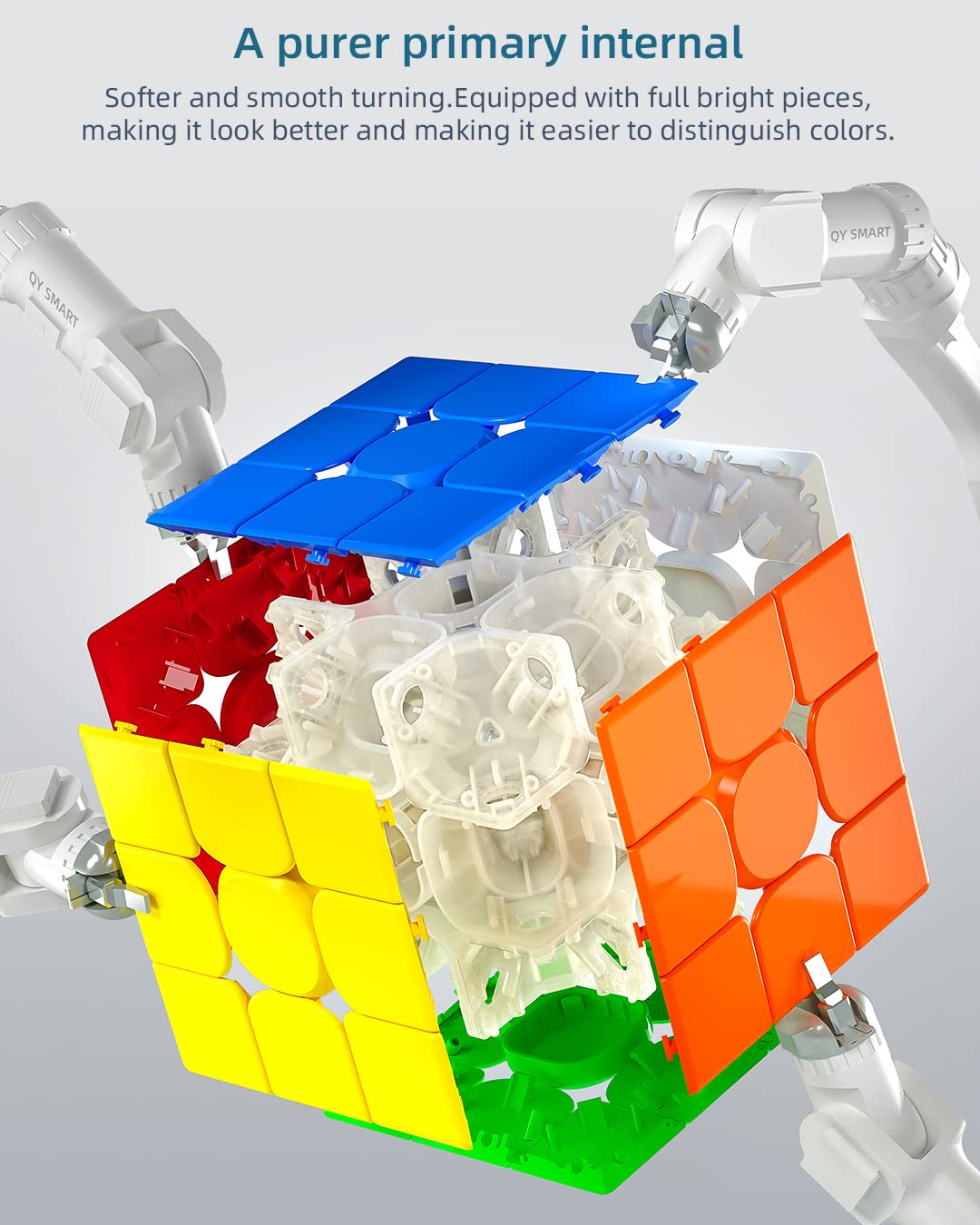 Funnxyz Qy X Man Tornado V3 M (Pioneer, Maglev Ver.), 2022 New 3X3 Magnetic Speed Cube, Best Version Of The Tornado V3 Series, 3X3X3 Pioneer Speed Cube