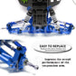ARRCat RC Alloy Caster Block&Steering Blocks&Rear Stub Axle Carriers Upgrades Parts for 1/10 Slash VXL 2WD/Stampede VXL 2WD/Rust