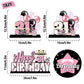 Lingteer Happy 31St Birthday Pink Acrylic Table Topper Centerpieces Set - Cheers To 31 Years Old Birthday 31St Bday Party Gift Decorations.