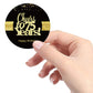 Sumerk 48 Pcs Cheers To 75 Stickers Large Bottle Stickers 75Th Birthday Stickers Card Seals 2 Inches Round Happy Birthday Party