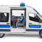 Bruder MB Sprinter Police Emergency Vehicle with Light & Sound Module, White, Model 02683, Einheitsgröße, Plastic