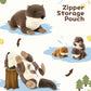 Beniny 4Pcs Otter Stuffed Animal Set- 24 Inch Mommy Otter Plush With 3 Cute Babies - Lifelike And Cuddly River Otter Plush Toy -
