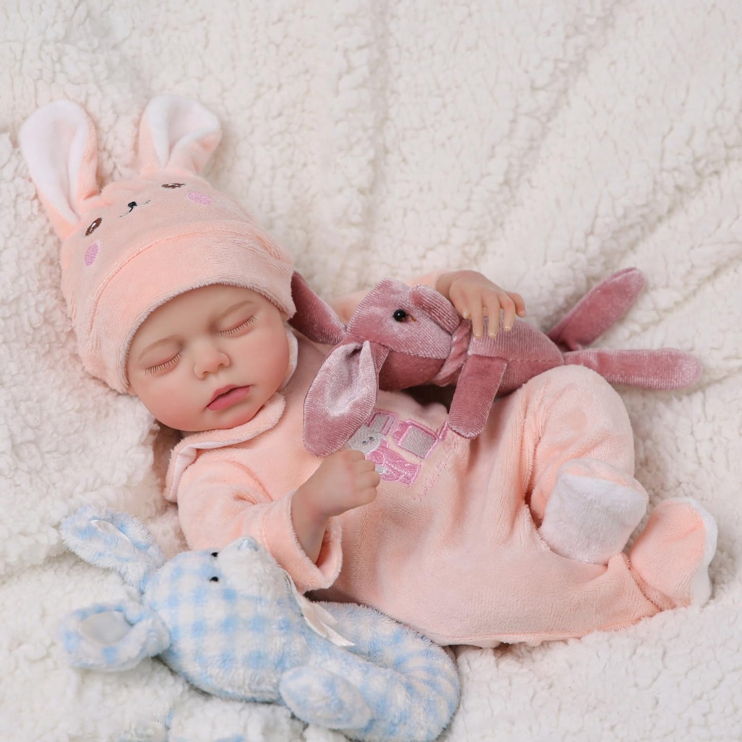 Babeside Lifelike Reborn Baby Dolls - 12 Inch Full Vinyl Realistic Baby Doll Sweet Sleeping Real Life Baby Dolls Cute Girl With Toy Accessories Gift Set For Kids Age 3+