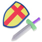 Super Z Outlet Children's Foam Toy Medieval Joust decorative replica blade & Shield Knight Set Lightweight Safe for Birthday Party Activities  Event Favors  Toy Gifts
