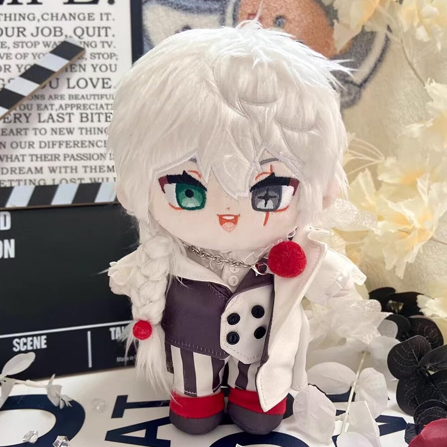 Calembou Cute Plush Doll, 20Cm/8Inch Dress-Up Doll, Anime Character Soft Stuffed Doll, Collectible Gift For Anime Fans (Nikolai