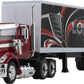 Wheel Master International Lonestar Tractor Trailer Play Toy Truck - Multicolor Metal, Realistic Design with Openable Doors for Kids