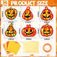 Qyeahkj 36 Set Fall Pumpkin Suncatchers Crafts for Kids DIY Thanksgiving Pumpkin Window Tissue Paper Crafts Kit Halloween Hangin