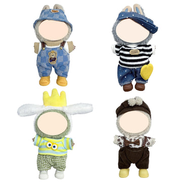 4 Pack-Adorable Outfit Set For 17Cm Dolls,Premium Designer Doll Clothes With Accessories,6.7 Inches Cute Doll Clothes,Luxury Chi