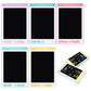 MotiMind 15 Pcs 8.5 Inch Inspirational LCD Writing Tablet Motivational Candy Color Doodle Board Drawing Tablet Erasable Reusable