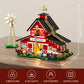 Funwhole Farm Cow-Barn Lighting Building-Bricks Set - Farm Life Cow Barn House Collection Led Light Building Construction Set 1368 Pcs For Adults And Teen