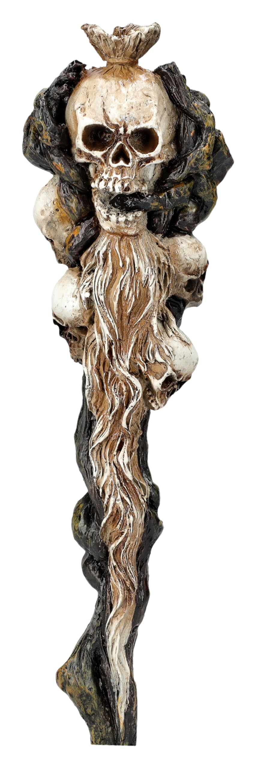 Pacific Giftware Skull Heads Magic Resin Figurine Statue Wand