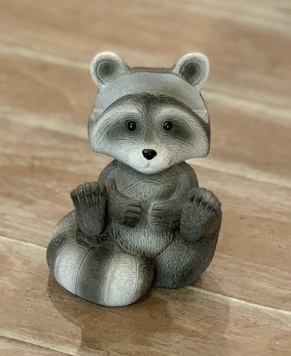 Top Brass Cute Racoon Whimsical Eyeglasses Holder Stand - Fun Glasses Keeper