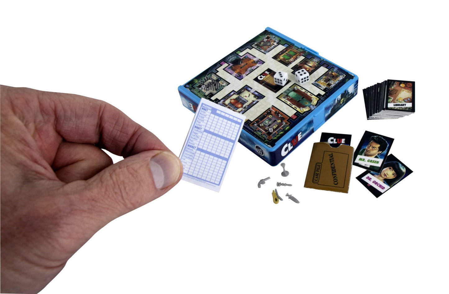 Worlds Smallest Board Games Set of 4 - Clue  Sorry  Battleship  Blokus (Bundle)